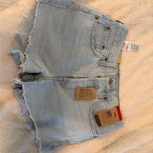 Levi's Light Blue Jean Shorts